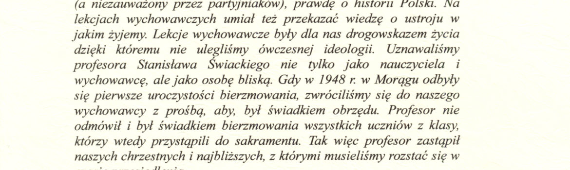 wspominając szkołę